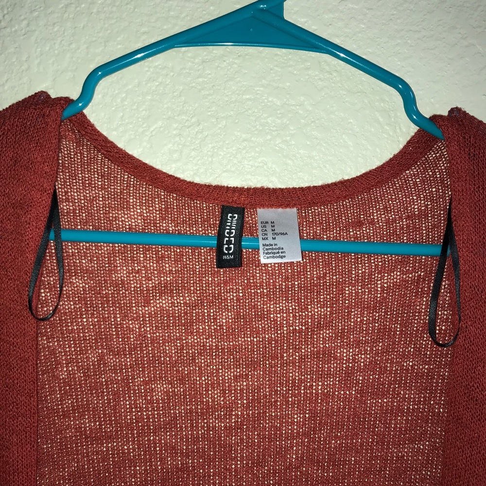Orange cardigan